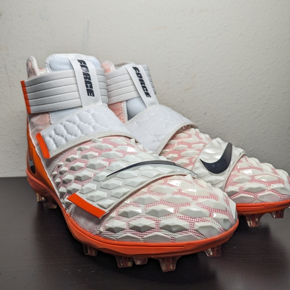 Nike Mens Size 14 Force Savage Elite TD Football Cleats BV3962-101 White Orange - Picture 5 of 7